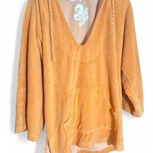 Orange Seaton Beach Cover Up Hoodie